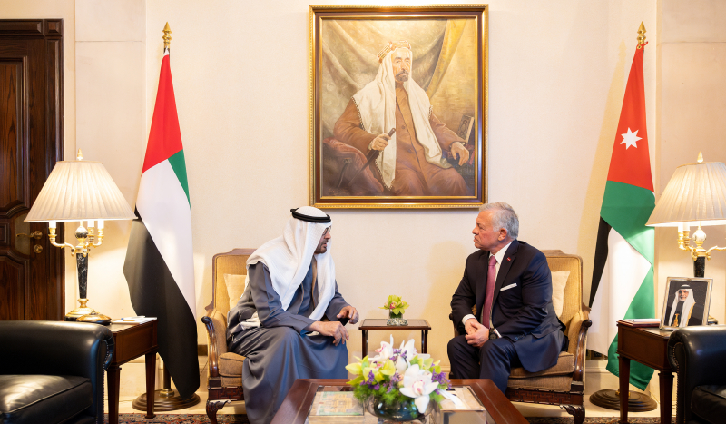 King, UAE president hold meeting at Basman Palace