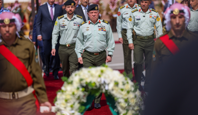 King attends JAF ceremony marking Al Karamah Battle&rsquo;s 56th anniversary