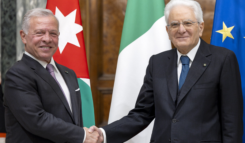 King meets Italy president, calls for ending humanitarian catastrophe in Gaza