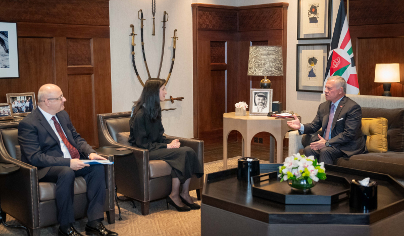 King receives Bulgarian FM as part of ongoing efforts to reach Gaza ceasefire