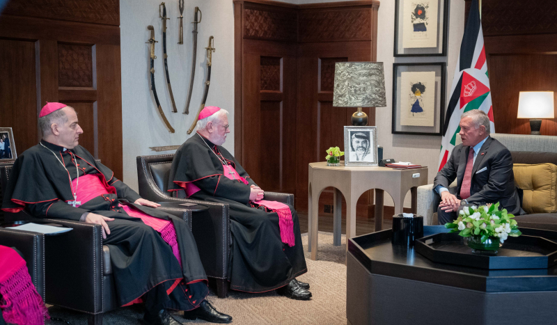King receives Vatican secretary for relations with states