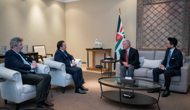 King receives Spain FM as part of ongoing efforts to reach Gaza ceasefire