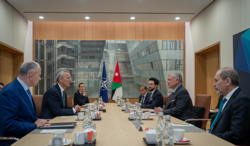 King tells NATO everyone is paying price for absence of political solution to Palestinian-Israeli conflict