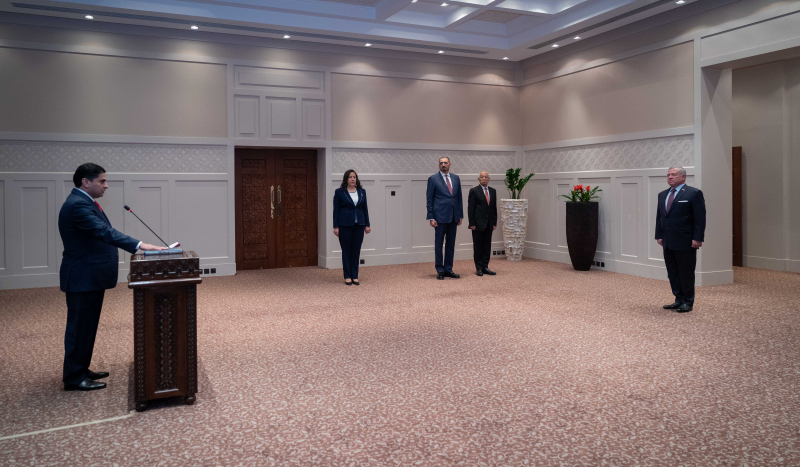King swears in two new ambassadors