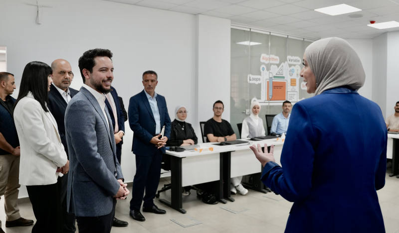 Crown Prince visits Orange Digital Village in Aqaba, tours its facilities