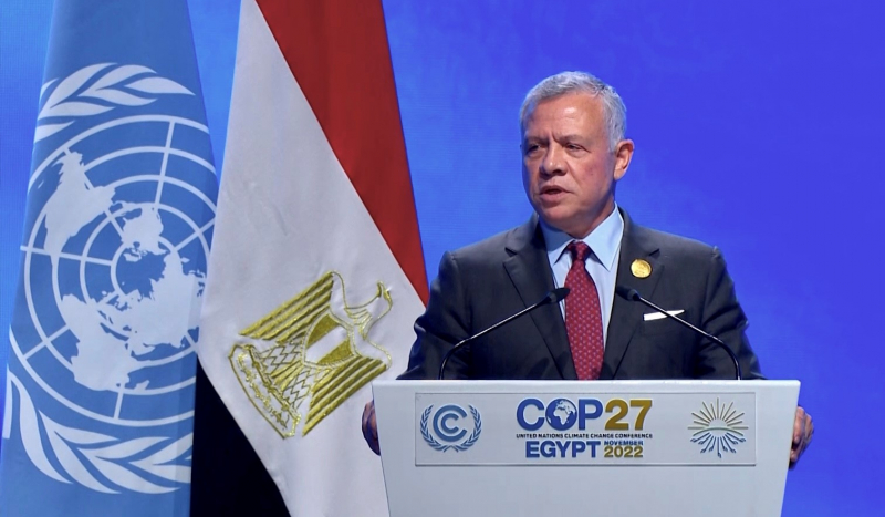 Address by His Majesty King Abdullah II at the United Nations Climate Change Conference (COP27) hosted by Egypt