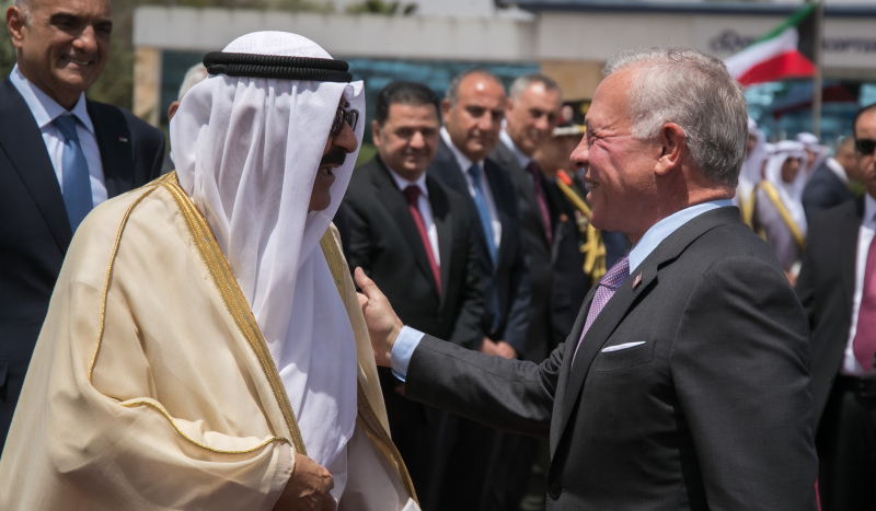 King bids farewell to Kuwait emir at conclusion of state visit