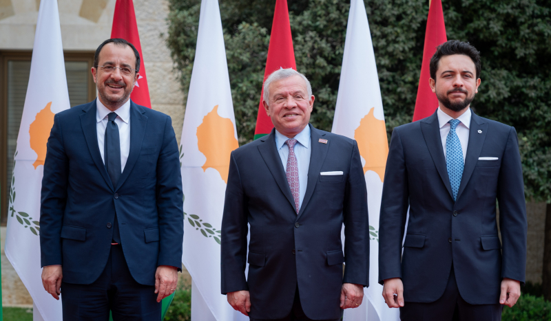 King receives Cyprus president, urges immediate ceasefire in Gaza