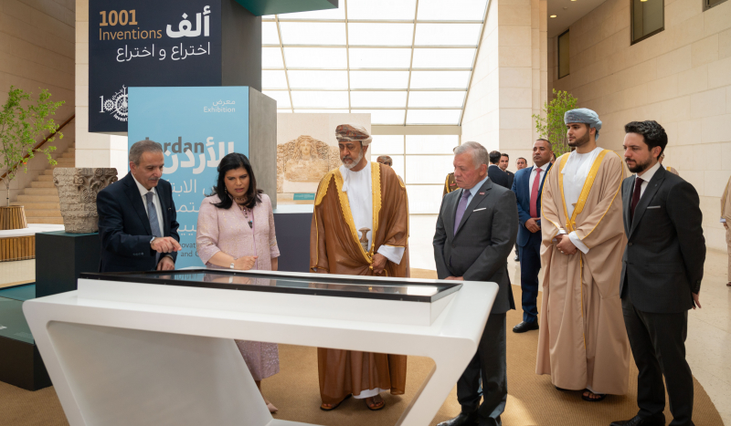 King, Oman sultan visit Jordan Museum