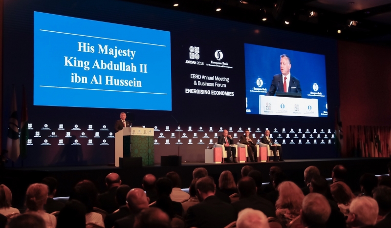 His Majesty King Abdullah II’s speech at the opening of the 27th Annual Meeting and Business Forum of the European Bank for Reconstruction and Development